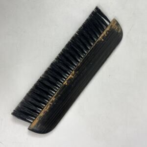 Vintage Sterilized Japan Clothes Brush Wood Handle Horsehair Bristles 6.5"
